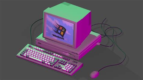 Retro computer - Download Free 3D model by dogflesh [9439cb5] - Sketchfab