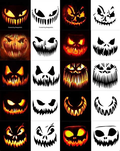 Halloween Pumpkin Carving Stencils, Scary Halloween Pumpkins, Pumkin Carving, Halloween Pumpkin ...