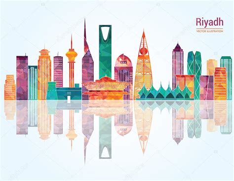 Riyadh skyline detailed silhouette Stock Vector Image by ©CamillaCasablanca #90256768