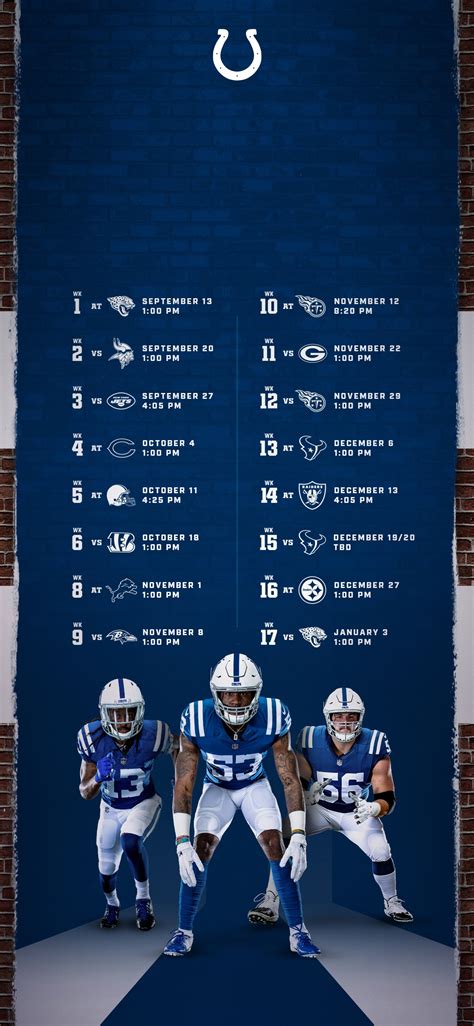 Printable Colts Schedule 2022-2023