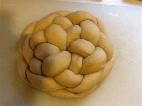 Six-strand braided round holiday challah | Challah, Round challah, Food