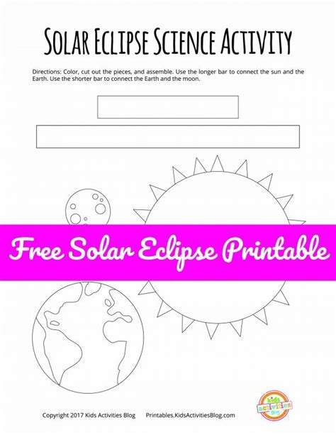 Solar Eclipse Activities and Printables for Kids | Kids Activities Blog