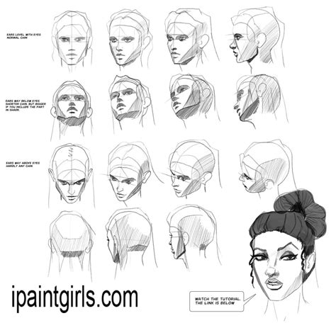 Heads faces angles tutorial by discipleneil777 Posture Drawing, Drawing ...