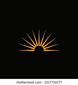 Golden Sun Logo Design Stock Vector (Royalty Free) 1317716177 | Shutterstock