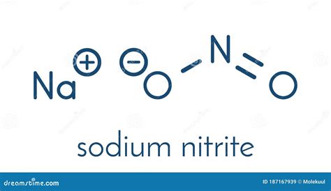 Sodium Nitrite, Chemical Structure. Used As Drug, Food Additive E250 ...