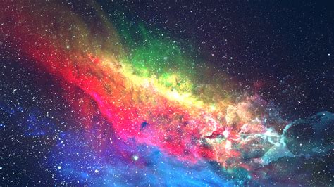 Download wallpaper 2560x1440 colorful, galaxy, space, digital art, dual wide 16:9 2560x1440 hd ...