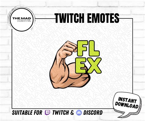 Flex / Twitch /kick / Youtube and Discord Emote / Muscle - Etsy UK