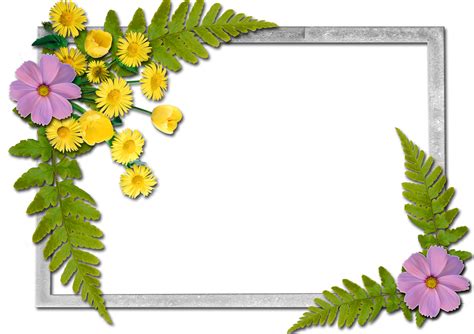 Photo Frames With Flowers - Photo Frames & Pictures Design