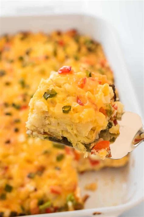 Hash Brown Egg Casserole Recipe - Build Your Bite