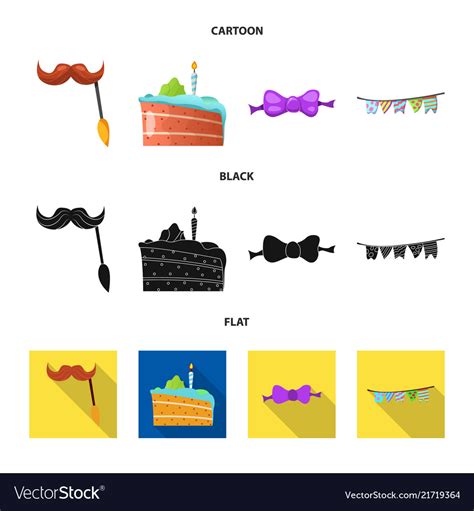 Design of party and birthday sign Royalty Free Vector Image