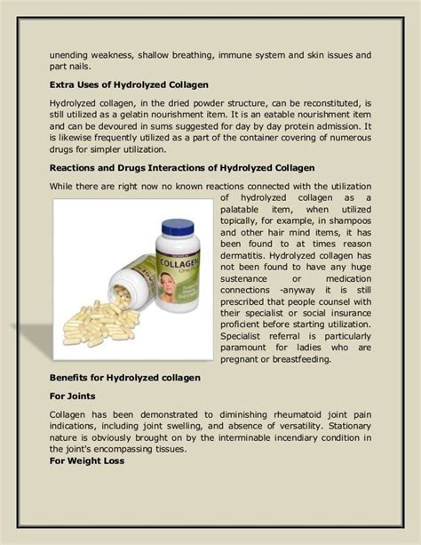 Benefits of hydrolyzed collagen