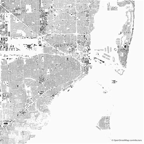 Miami figure-ground diagram & city map FIGUREGROUNDS