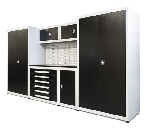 Garage Steel Cabinet System 10 - Length 3.5m