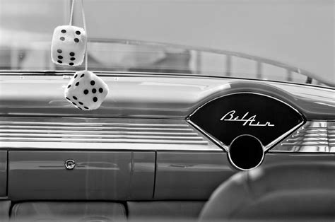 1955 Chevrolet BelAir Dashboard Photograph by Jill Reger