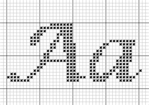 Cursive Cross Stitch Alphabet Pattern Cross Stitch Letters - Etsy