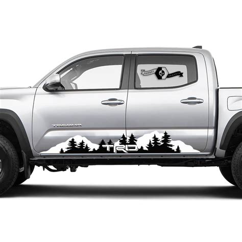 TRD TOYOTA Mountains Decals Stickers for Tacoma Tundra 4Runner Hilux Rocker Panel - Stickers for ...