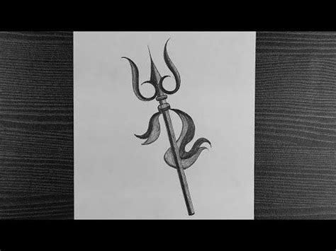 Lord Shiva Trishul Drawing for Maha Shivaratri