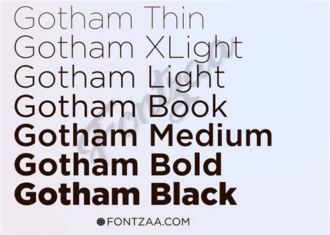 Gotham Font - Fontzaa - Exclusive Fonts Library