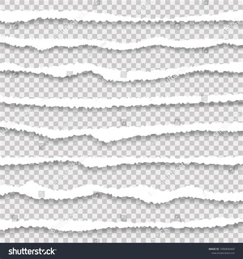 Vector Illustration Torn Paper Ripped Edges Stock Vector (Royalty Free) 1096840469 | Shutterstock