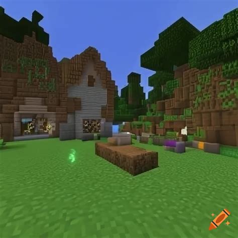 Minecraft experience screenshot on Craiyon