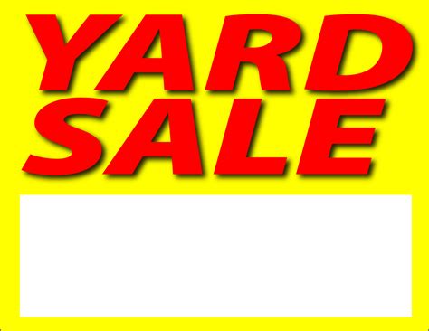 Yard Sale Sign - ClipArt Best