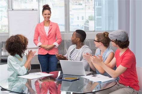 Fashion Student Giving a Presentation Stock Photo - Image of higher ...