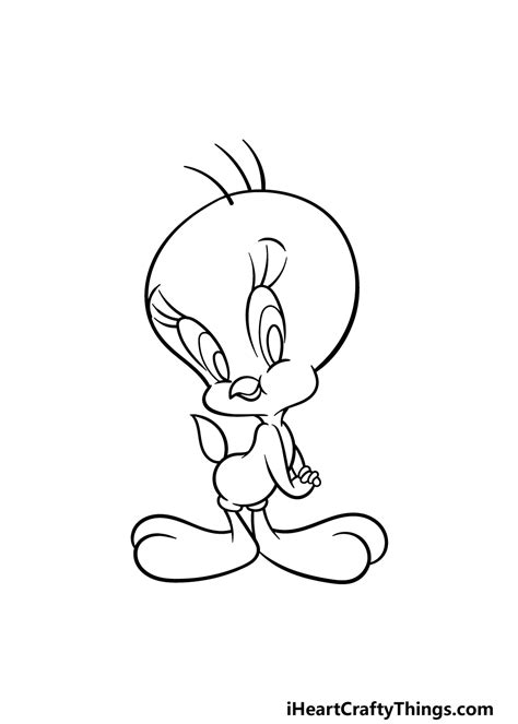 Tweety Bird Drawing - How To Draw Tweety Bird Step By Step (2023)