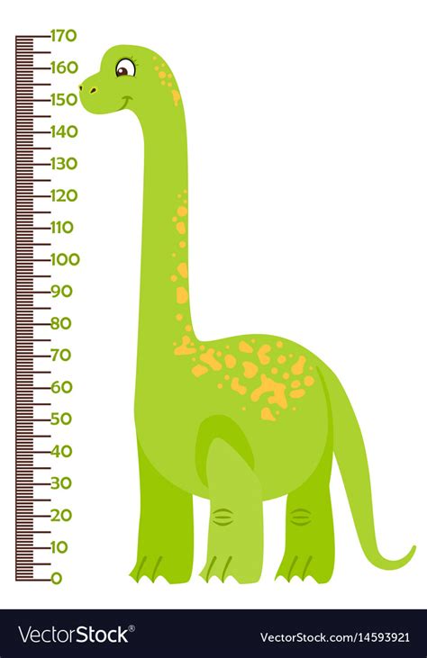 Kids height chart with Royalty Free Vector Image