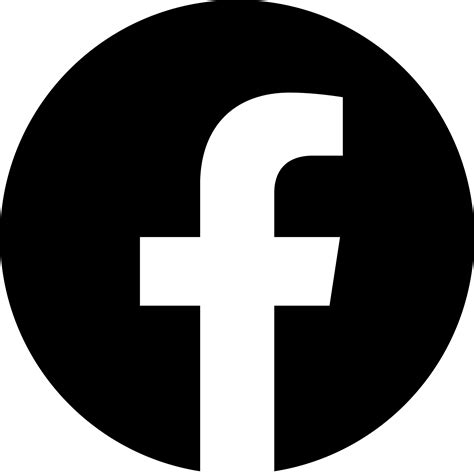 Facebook Logo PNG Black