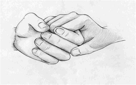 Love Holding Hands Drawing Sketch - Drawing Skill