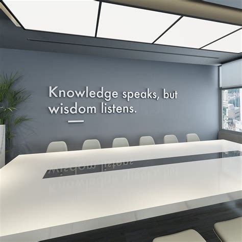 Wisdom Listens, 3D Wall Art, Office Decor, Office Wall Art, Meeting Room, Office Art, Wall Decor ...