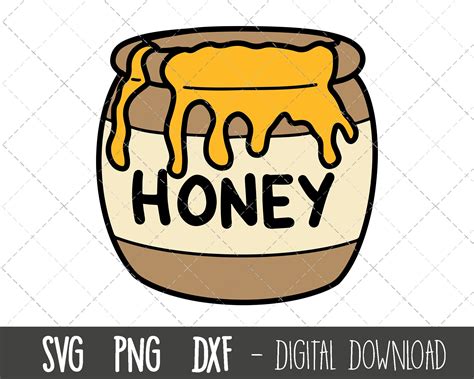 Honey Pot SVG Honey Svg Honey Pot Clipart Png Bee Svg Bee - Etsy Australia