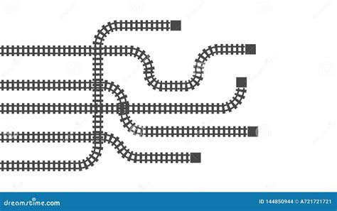 Creative Illustration Of Railway Station Map, Metro Road Infographic ...