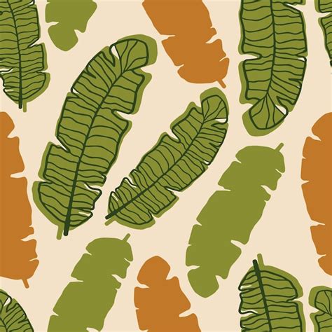 Premium Vector | Beautifull tropical leaves branch seamless pattern ...