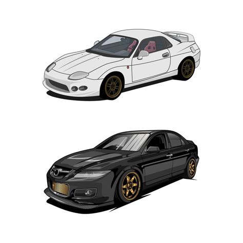 jdm car vector 5928062 Vector Art at Vecteezy