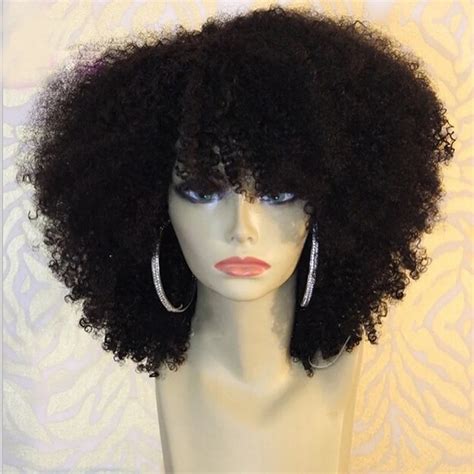 Cheap Curly Full Lace Human Hair Wigs Peruvian Virgin Human Hair Lace Front Wigs Black Women ...