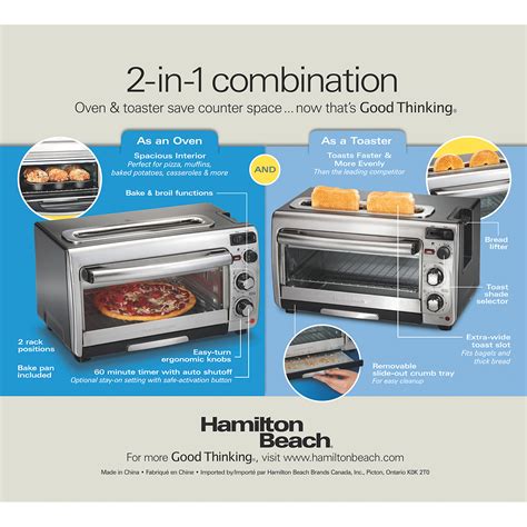 2-in-1 Oven and Toaster - 31156 | HamiltonBeach.com