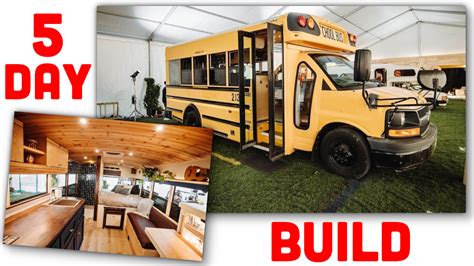 This School Bus Camper Was Built In 5 Days And Looks Nicer Than An Apartment - The Autopian