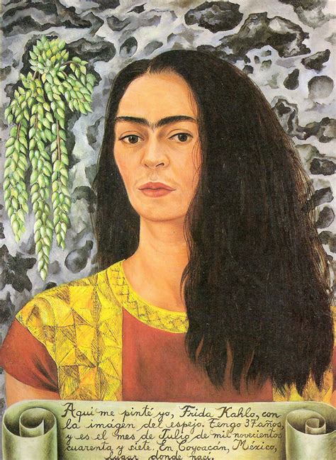 Self-Portrait with inscription, 1944 Frida Kahlo - Passion for paintings