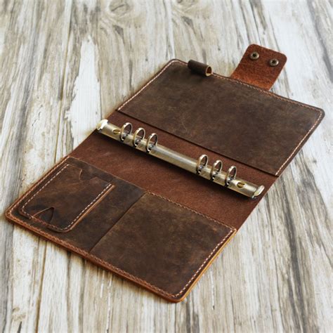 Customizable Binder - A5 A6 Leather Journal Notebook Organizer - 704 - Extra Studio