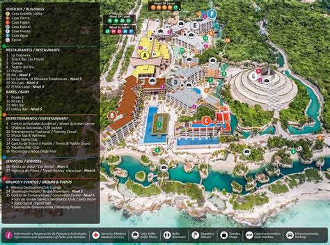 Resort Map | Hotel Xcaret Mexico | Riviera Maya, Mexico