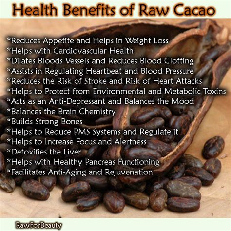 Health Benefits of Raw Cacao - detoxforlife.biz