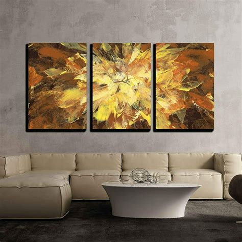 Wall26 3 Piece Canvas Wall Art - Abstract Backround Handmade Oil Painting on Canvas - Modern ...