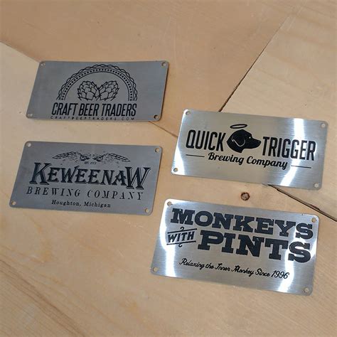 Custom Engraved Stainless Name Plate – Electric Brewing Supply