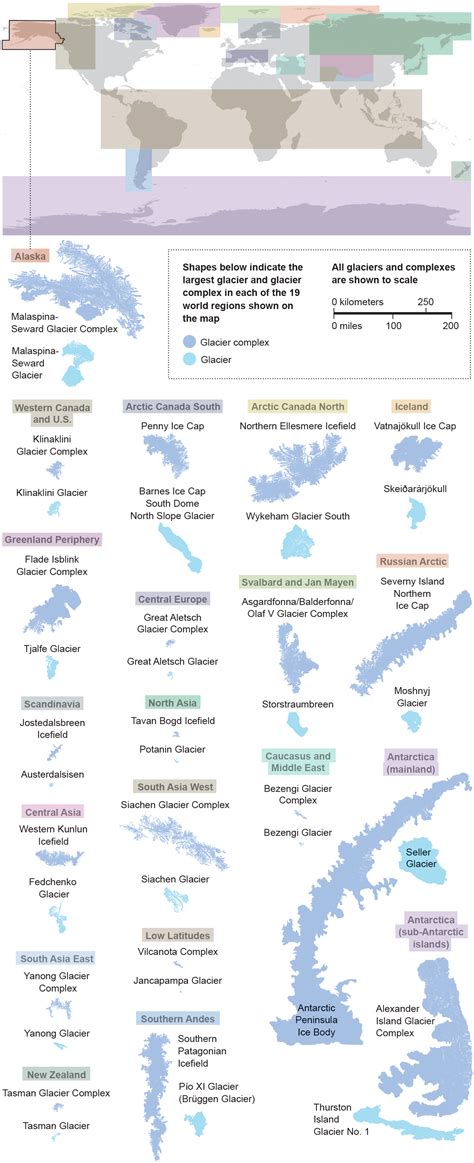 A New Map Tracks the World's Largest Glaciers - Scientific American