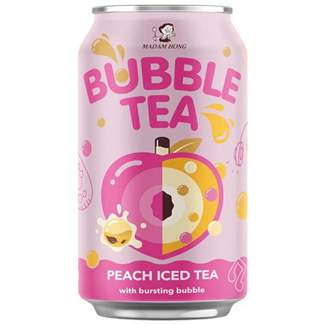 Madam Hong Peach Iced Tea Bubble Tea - 320ml | Poppin Candy