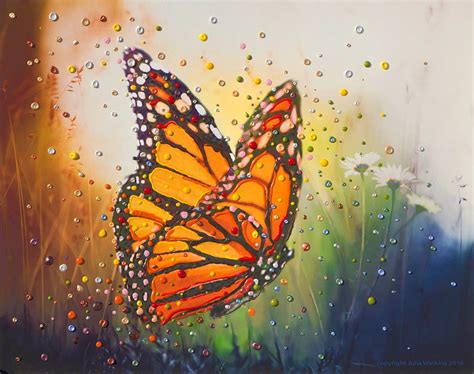 Butterfly "In The Moment" Energy Painting - Giclee Print - Energy Artist Julia