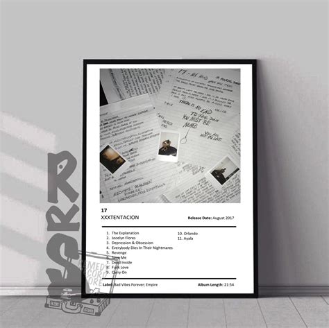 XXXTENTACION 17 Album Cover Poster Poster Music Gift - Etsy Australia