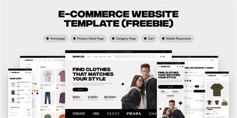 E-commerce Website Template (Freebie) | Figma