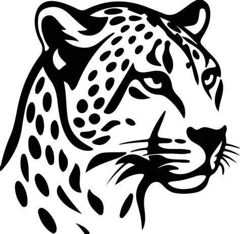 Cheetah silhouette portrait 38491669 Vector Art at Vecteezy